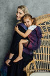 LennyHybrid Half Buckle Carrier, Preschool Size, jacquard weave 100% cotton - RAPUNZEL - NEW ERA