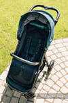 Anti-sweat pram liner (for a stroller) - LITTLE HERRINGBONE EBONY BLACK