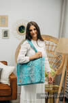 Shoulder bag made of wrap fabric (100% cotton) - WILD WINE - ALLURE - standard size 37cmx37cm