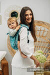 Lenny Buckle Onbuhimo baby carrier, standard size, jacquard weave (100% cotton) - WILD WINE - ALLURE 