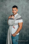Écharpe de la gamme de base, sergé brisé, 100 % coton - COOL GREY - taille XS 