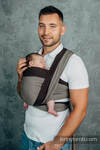 My First Baby Sling, Broken Twill Weave, 100% cotton - HOT CHOCOLATE - size S