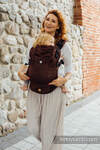 Porte-bébé LennyUpGrade, taille standard, jacquard, (61% Coton, 39% Soie tussah) - BIG LOVE - AUBURN