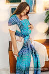 Baby Wrap, Jacquard Weave (100% cotton) - TANGLED - BLUE REED - size L