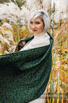 Chal confeccionado con tejido de fular (75% algodón, 21% lana merino, 4% cachemira) - Enchanted Nook - Golden Moss