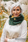 Snood Scarf (Outer fabric - 75% cotton, 21% merino wool, 4% cashmere; Lining - 100% cotton) - ENCHANTED NOOK - GOLDEN MOSS & THE SKY & ABMER