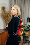 Sackpack made of wrap fabric (100% cotton) - LOVKA RAINBOW DARK - standard size 32cmx43cm