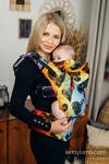 LennyGo Mochila ergonómica, talla bebé, jacquard 100% algodón - LOVKA RAINBOW DARK