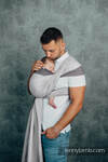 My First Baby Sling, Broken Twill Weave, 100% cotton - COOL GREY - size XL