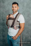 My First Baby Sling, Broken Twill Weave, 100% cotton - HOT CHOCOLATE - size XL