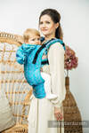 LennyGo Ergonomic Carrier, Toddler Size, jacquard weave 100% cotton - TANGLED - BLUE REED