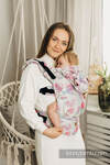 Porte-bébé ergonomique LennyGo, taille baby, jacquard 100 % coton, MAGNOLIA 