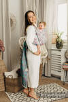 Żakardowa chusta do noszenia dzieci, 100% bawełna - MAGNOLIA - rozmiar XS