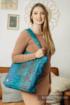 Sac à bandoulière en retailles d’écharpes (100 % coton) - FLORES - DIVE - taille standard 37 cm x 37 cm (grade B)