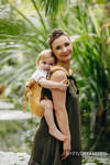Lenny Buckle Onbuhimo baby carrier, standard size, jacquard weave (100% bamboo viscose) - WILD SOUL - AURUM