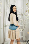Waist Bag made of woven fabric, size large (100% cotton) - PEACOCK'S TAIL - HEYDAY 