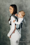 Lenny Buckle Onbuhimo baby carrier, standard size, broken-twill weave (60% cotton, 40% bamboo) - MOON ROCK