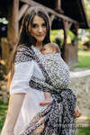 Baby Wrap, Jacquard Weave (100% linen) - ENCHANTED NOOK - COCOA - size XS