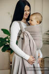 Baby Sling, Herringbone Weave (100% cotton) - LITTLE HERRINGBONE ALMOND - size S