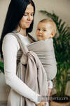 Baby Sling, Herringbone Weave (100% cotton) - LITTLE HERRINGBONE ALMOND - size M (grade B)