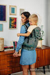 LennyPreschool Carrier, Preschool Size, jacquard weave (100% cotton) - ENCHANTED NOOK - IN BLOOM