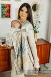 Żakardowa chusta kółkowa do noszenia dzieci, 100% bawełna, ramię bez zakładek - PARK JURAJSKI - ICE DESERT - standard 1.8m