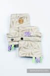 Drool Pads & Reach Straps Set, (Outer fabric - 50% cotton, 50% bamboo viscose; Lining - 100% polyester) - INFINITY - GOLDEN HOUR