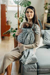 Żakardowa chusta kółkowa do noszenia dzieci, (100% bawełna), ramię bez zakładek - WOLNY DUCH - NIKE - standard 1.8m