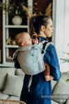 Lenny Buckle Onbuhimo baby carrier, standard size, jacquard weave (100% cotton) - PETALS - RESTFUL