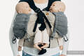 Baby carrier hood (100% cotton) - LITTLE HERRINGBONE OMBRE GREY #babywearing