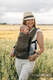 Mochila LennyLight, talla estándar, tejido chevron (100% lino) - conversión de fular ARROW - WOOD #babywearing