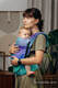 LennyLight Carrier, Standard Size, jacquard weave 100% cotton - PEACOCK’S TAIL - FANTASY #babywearing