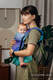 LennyLight Carrier, Standard Size, jacquard weave 100% cotton - PEACOCK’S TAIL - FANTASY #babywearing