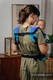 LennyLight Carrier, Standard Size, jacquard weave 100% cotton - PEACOCK’S TAIL - FANTASY #babywearing