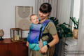 LennyLight Carrier, Standard Size, jacquard weave 100% cotton - PEACOCK’S TAIL - FANTASY #babywearing