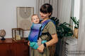 LennyLight Carrier, Standard Size, jacquard weave 100% cotton - PEACOCK’S TAIL - FANTASY #babywearing