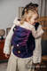 Mochila LennyPreschool, talla preschool, tejido jaqurad 100% algodón - WILD WINE - BOUQUET #babywearing