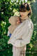 Mutter-Kind Schal (gestrickter Sweatshirtstoff) - Beige #babywearing