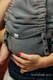 LennyHybrid Half Buckle Carrier, Standard Size, herringbone weave 100% cotton - LITTLE HERRINGBONE OMBRE GREY #babywearing