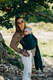 RingSling, Jacquardwebung (63% Baumwolle, 37% Merinowolle), Raffung an den Ringen - ZEBRA - SAVANNA - standard 1.8m #babywearing