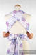 MEI-TAI carrier Mini, jacquard weave - 100% cotton - with hood, Winter Delight (Reverse) #babywearing