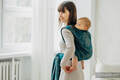 Écharpe, jacquard (45% soie tussah, 32% coton peigné, 16% laine mérinos, 5% soie, 2% cachemire) - EXPERIMENT no. 31 - size M #babywearing