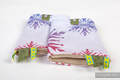 Drool Pads & Reach Straps Set, (60% cotton, 40% polyester) - WINTER DREAM (Reverse) #babywearing