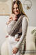 Écharpe de la gamme de base, tissage herringbone (100 % coton) - LITTLE HERRINGBONE BABY CAFFE LATTE - taille XL (grade B) #babywearing