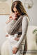 Fular Línea Básica, tejido Herringbone (100% algodón) - LITTLE HERRINGBONE BABY CAFFE LATTE - talla L (grado B) #babywearing