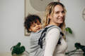 LennyPreschool Tragehilfe, Größe Preschool, Fischgrätmuster, 100% Baumwolle - BASIC LINE LITTLE HERRINGBONE GREY #babywearing