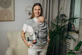 My First Baby Carrier - LennyHybrid Half Buckle, Standard Size, herringbone weave 100% cotton - LITTLE HERRINGBONE GREY #babywearing