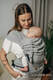 My First Baby Carrier - LennyHybrid Half Buckle, Standard Size, herringbone weave 100% cotton - LITTLE HERRINGBONE GREY #babywearing