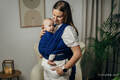 Écharpe de la gamme de base - COBALT, tissage herringbone, 100 % coton, taille XS #babywearing