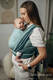 Mein Erstes Tragetuch, Fischgrätmuster (100% Baumwolle) - LITTLE HERRINGBONE BABY MINT - Größe L #babywearing